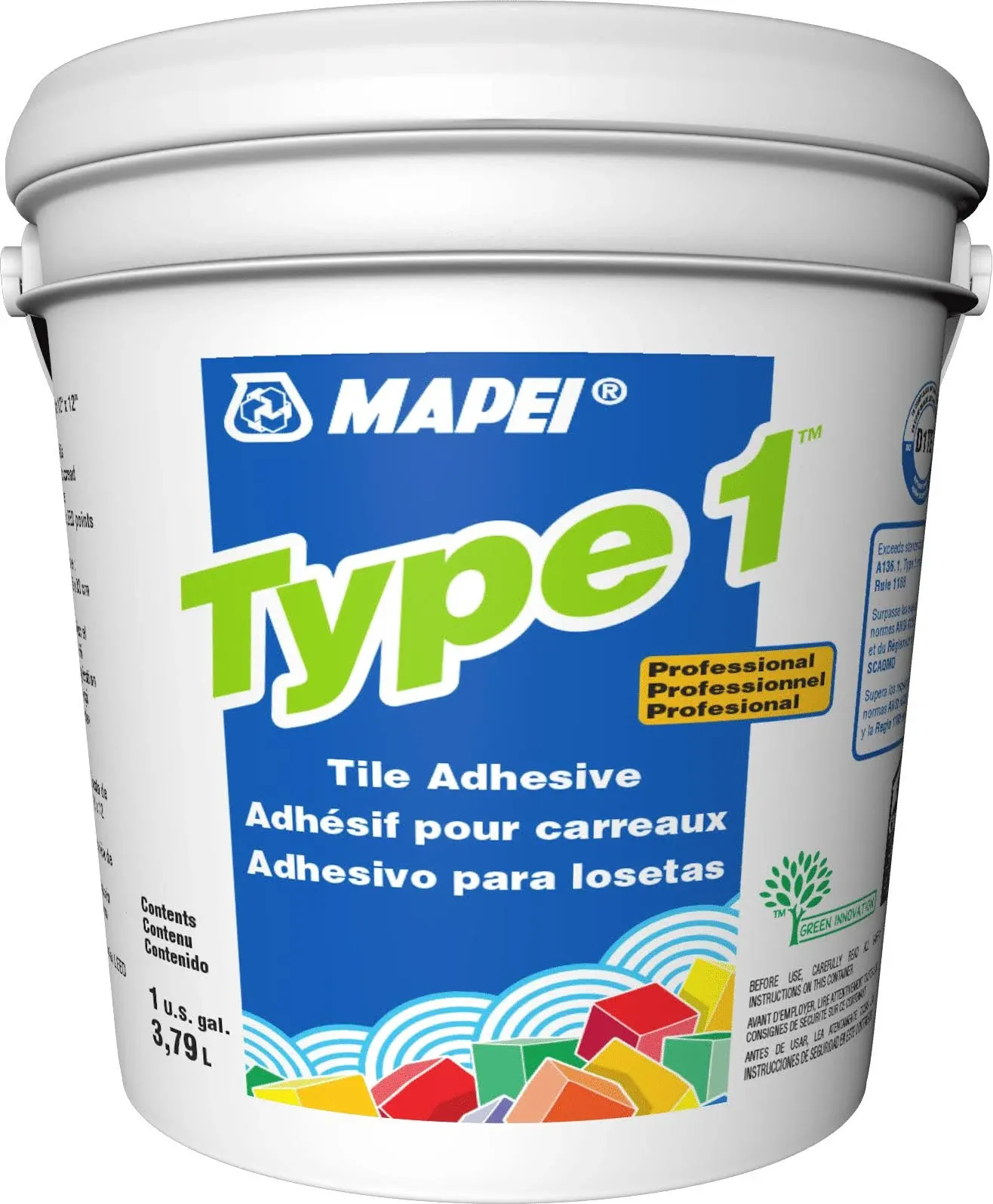 Type 1 organic adhesive