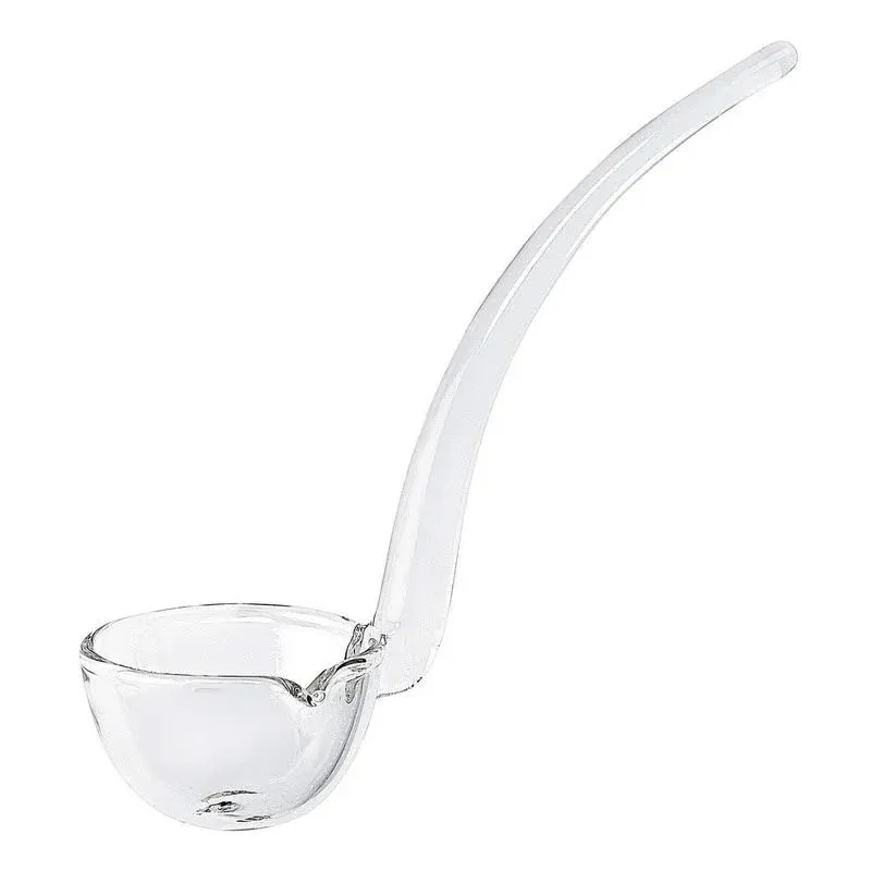 Badash Crystal Gravy Serving Ladle - 6" Long Mouth-Blown Lead-Free Clear Glas...