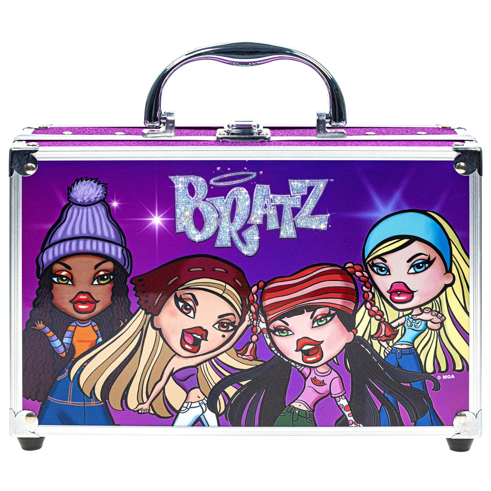 Barbie Train Case Makeup Set Toys for Girls Washable Makeup for Kids Pretend Play Makeup