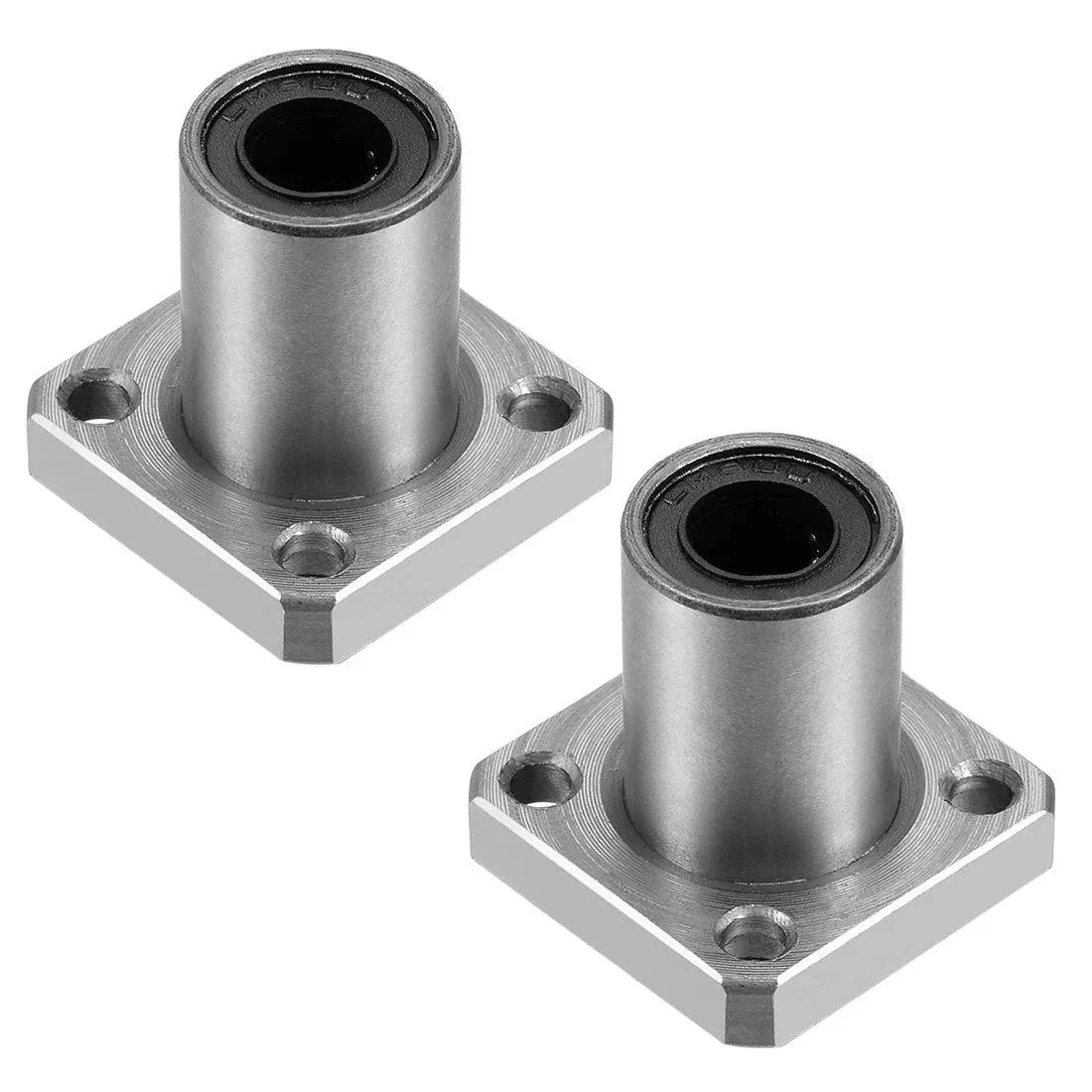 Uxcell Linear Motion Ball Bearings Square Flanged | Harfington, 8mm / 2pcs