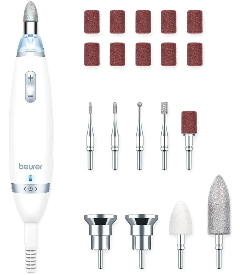 Beurer Manicure & Pedicure Kit with Powerful Nail Drill and 10 Attachment System