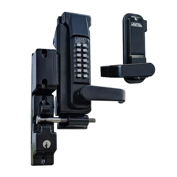 Lockey USA Sumo GL2 Surface Mount Gate Lock - Single Combination Jet Black