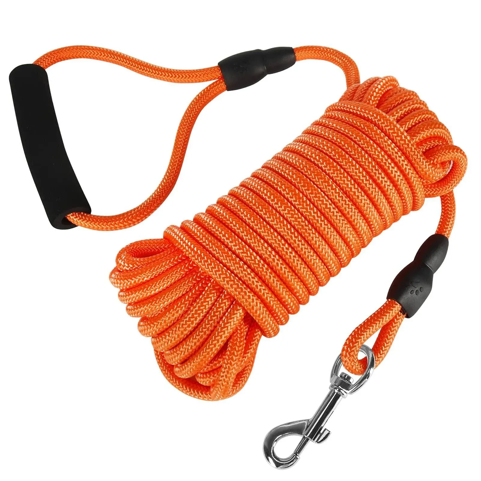 Long Dog Leash, 32ft Floating Dog Training Leash, Check Cord Rope Leash with ...