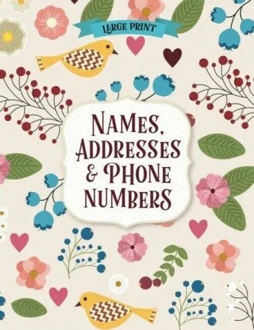 Large Print Address Book