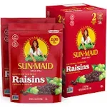 Sun-Maid California Sun-Dried Raisins - (2 Pack) 32 oz Resealable Bag - Dried Fruit Snack for Lunches, Snacks, and Natural SweetenersSun-Maid California Sun-Dried Raisins - (2 Pack) 32 oz Resealable Bag - Dried Fruit Snack for Lunches, Snacks, and Natura