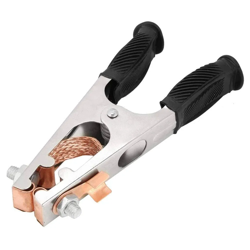 500A Electroplated Ground Clamps Copper Welding Earth Clips For Manual Welder