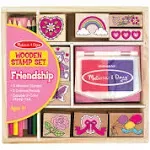 Melissa & Doug Stamp Set, Wooden, Friendship