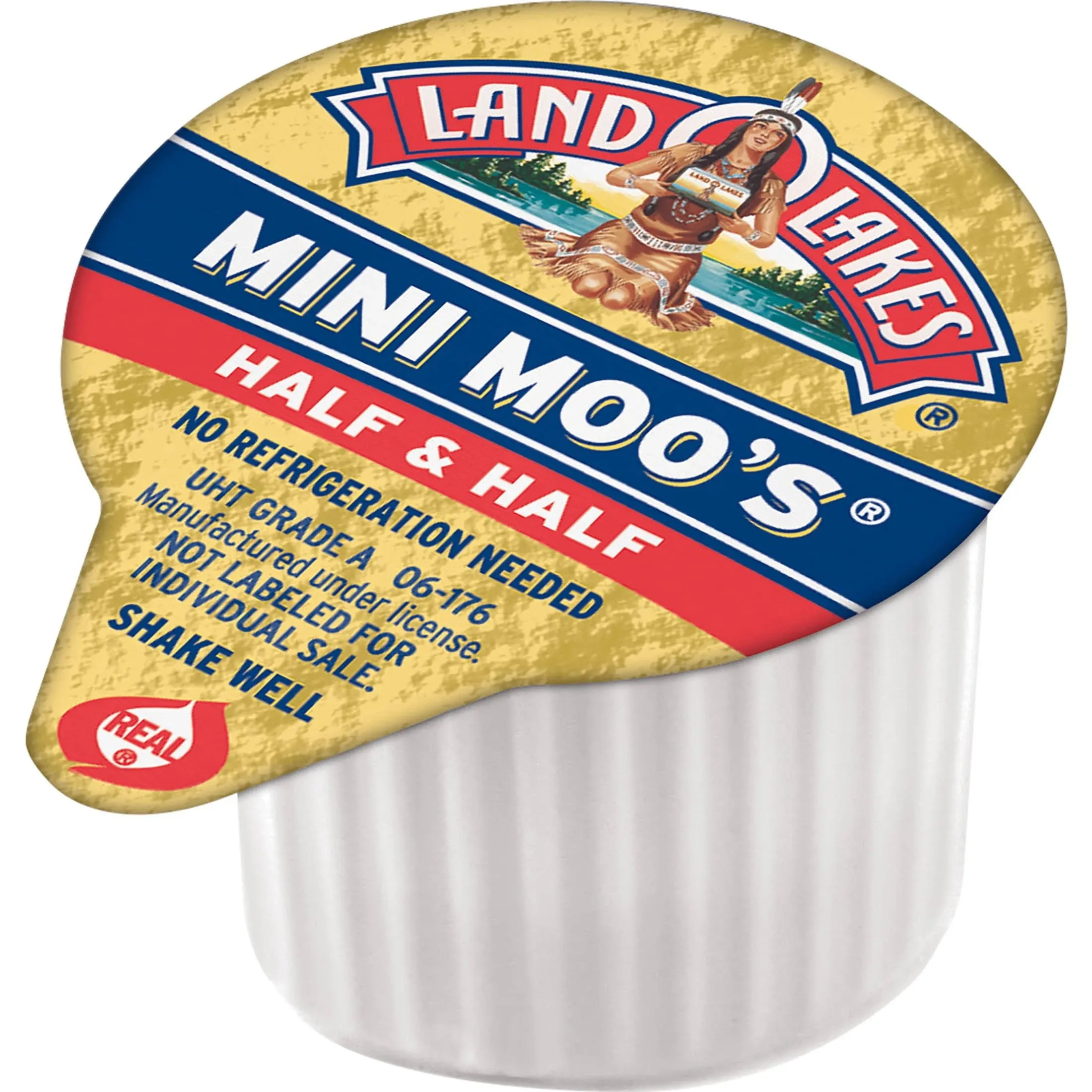 1-Land O Lakes Mini Moo`s Half & Half 48-Single Serve Dairy Creamers