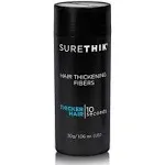 SURETHIK Hair Fibers for Thinning Hair, Building Hair Fibers to conceal thinning hair, Instantly Fuller Looking Hair for Men & Women, Grey, 30g