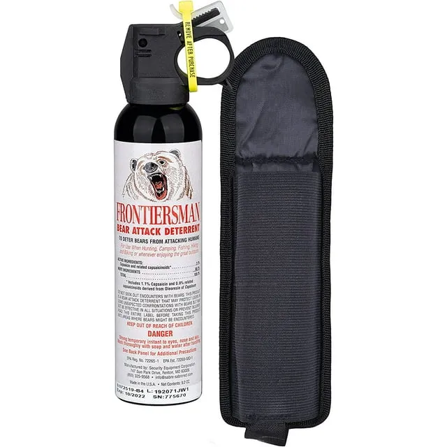 Frontiersman Bear Spray, Holster, 9.2 oz.