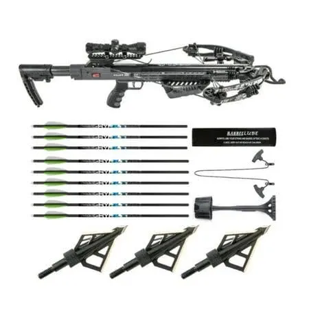 Killer Instinct Burner 415 FPS Crossbow Package (Gray Camo) Basic Bundle