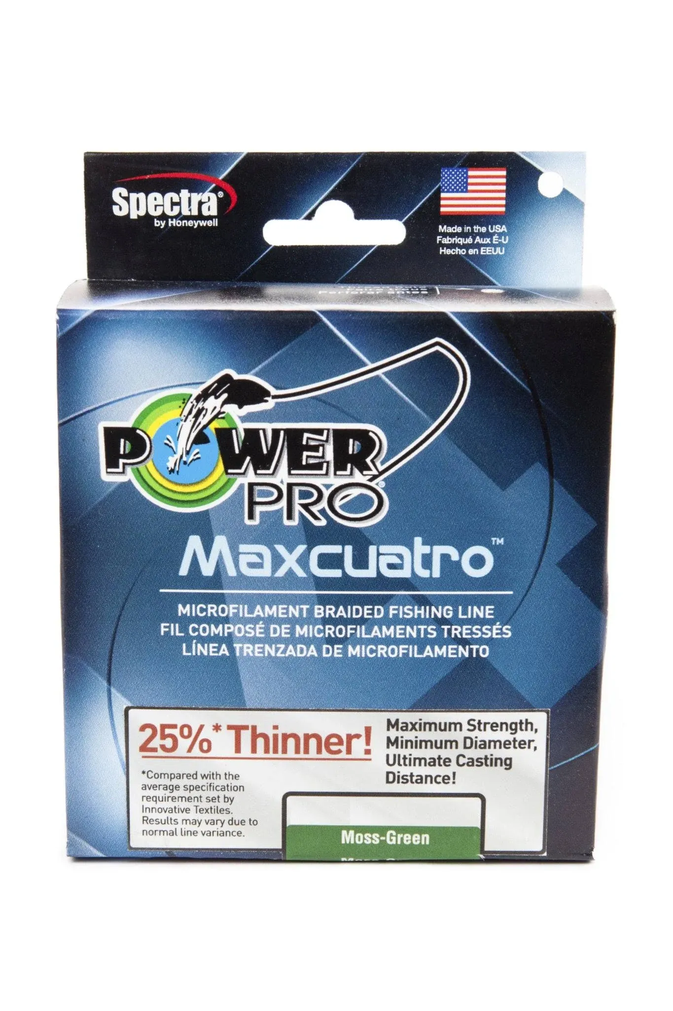 Power Pro Maxcuatro Braided Line Moss Green / 20lb / 150yd