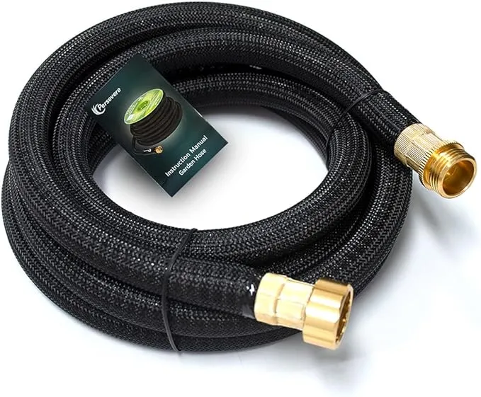 Persevere Upgraded Water Hose Extension Adapter Garden Hose Connector 3 ft Leadin Hose AntiKink Design with Integrated Spir, Royal