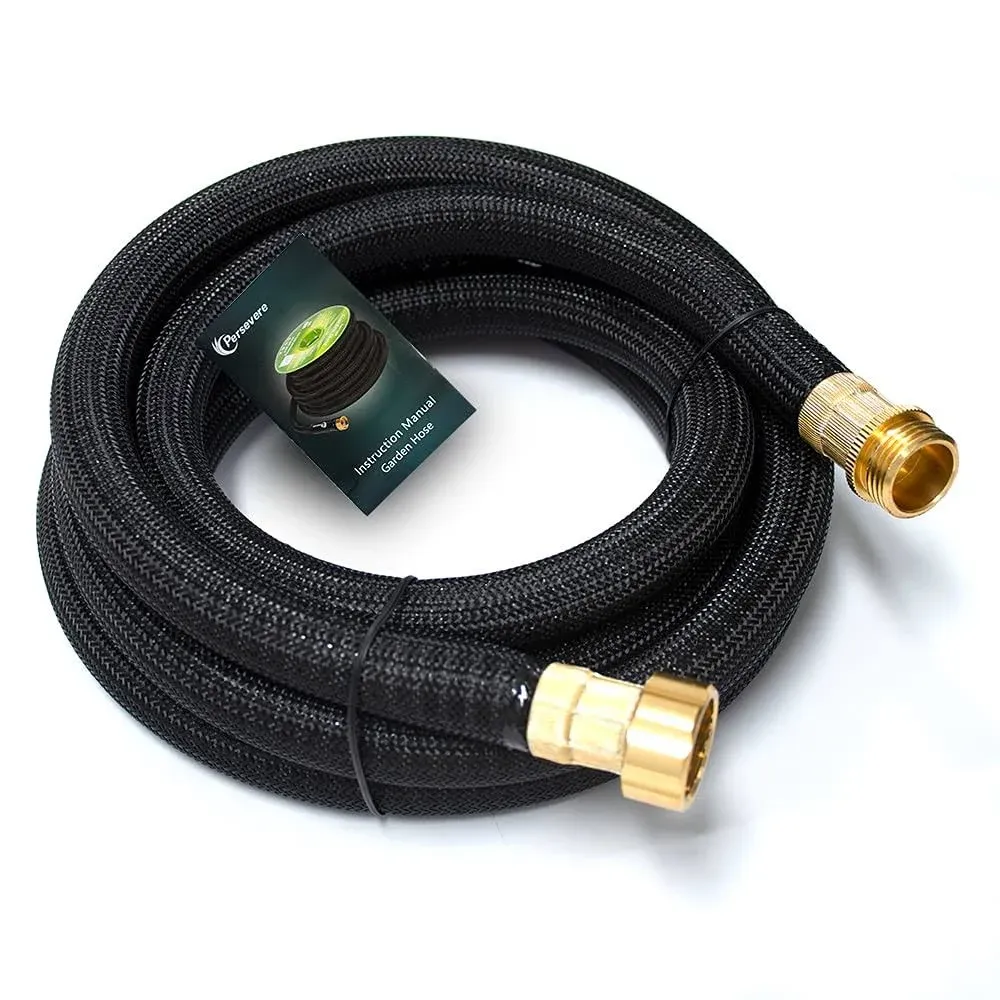 persevere 0.8ft Garden Hose Extension Flexible Water Hose Adapter Short Connector Hose with Integrated Spiral Tube for Hose Reel/RV/Dehumidifier