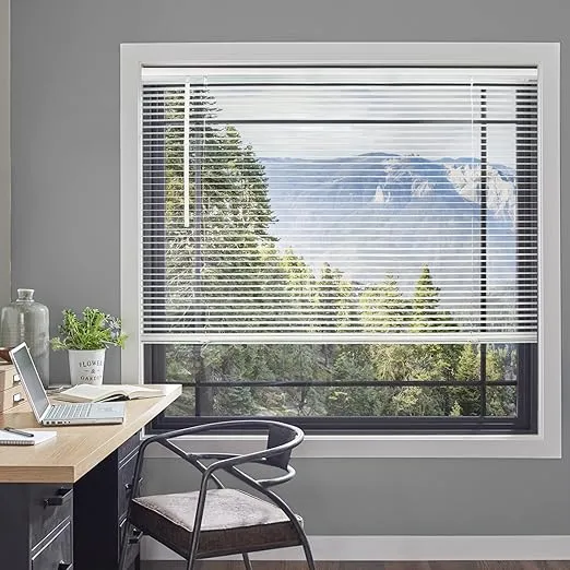 CHICOLOGY Blinds for Windows , Mini Blinds , Window Blinds , Door Blinds , Blinds & Shades , Camper Blinds , Mini Blinds for Windows , Horizontal Window Blinds , Gloss White, 30"W X 60"H
