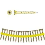 Simpson HCKWSV134S Strong-Drive WSV Subfloor Screw (Collated) #9 x 1-3/4 in. T25, Yellow Zinc (1000-Qty)