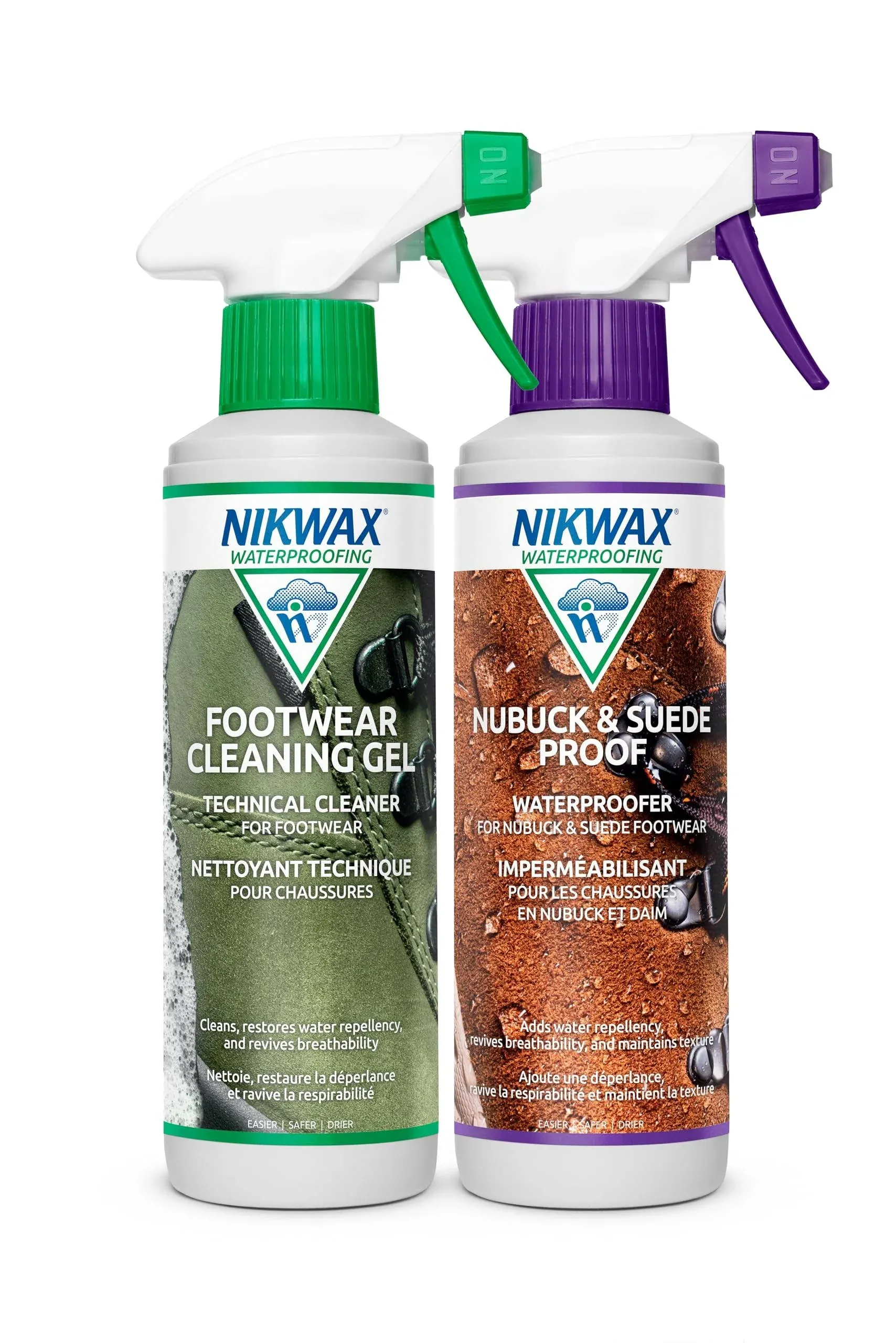 Nikwax Nubuck & Suede Spray Duo Pack for Footwear, 10 fl. oz