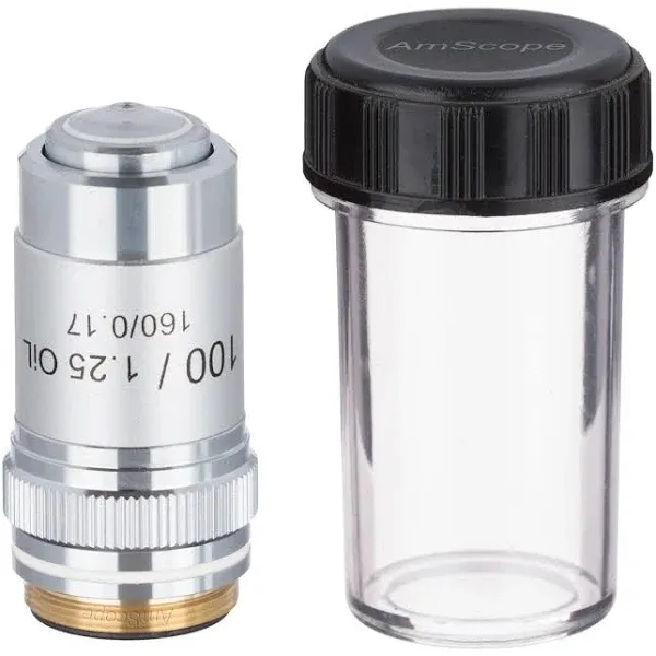 AmScope 100x (Oil) Achromatic Microscope Objective