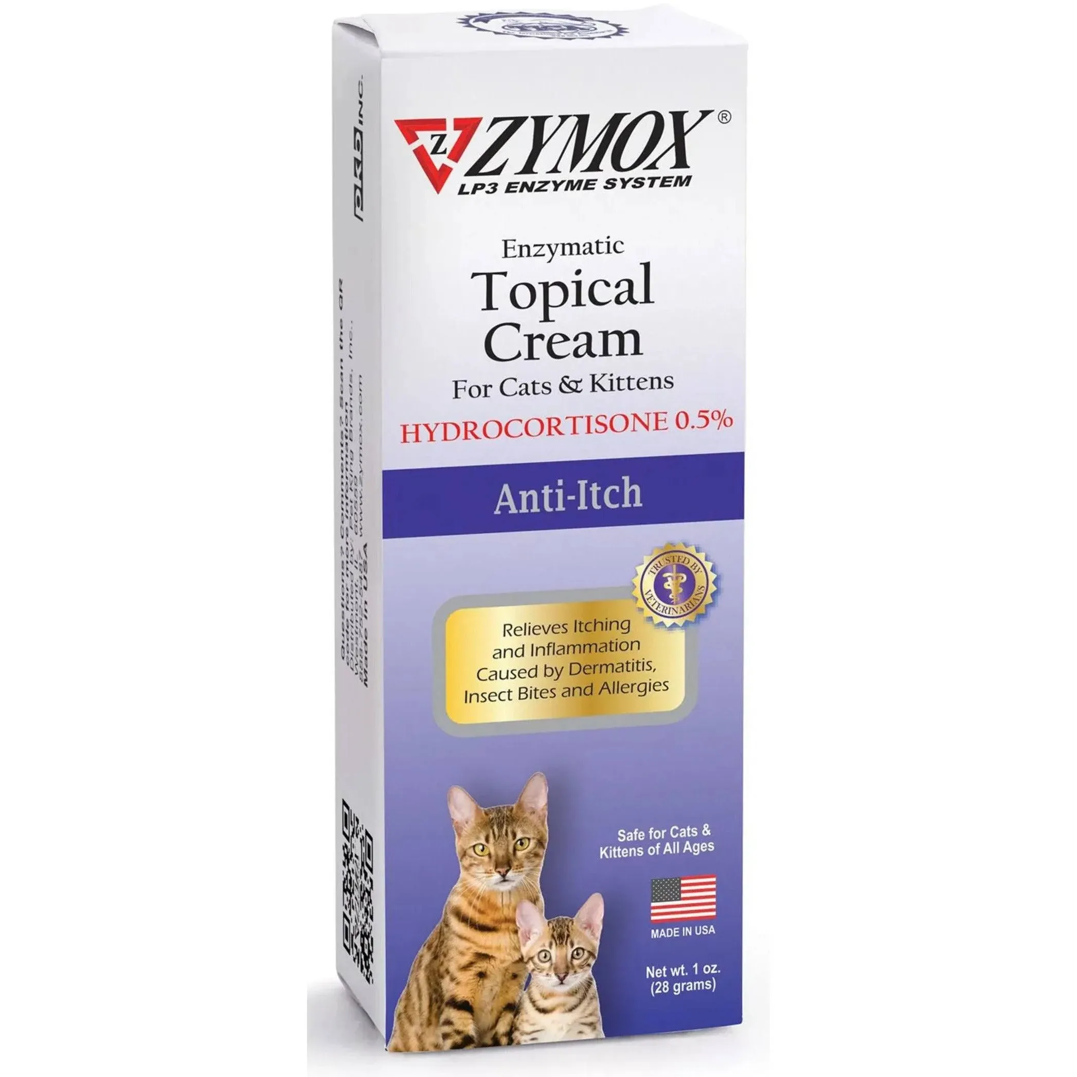 Zymox Enzymatic Topical Cream for Cats & Kittens