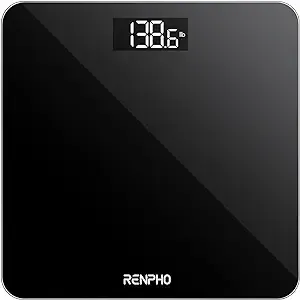 Digital Bathroom Scale, Highly Accurate Body Weight Scale with Backlit LED Displ