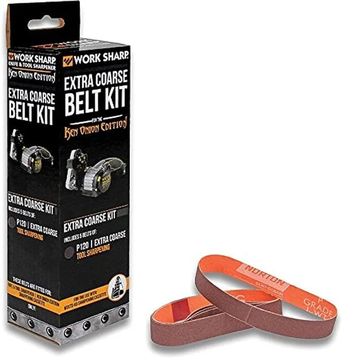 Work Sharp WSSAKO81117 Extra Coarse Grit Belt Kit for Ken Onion Edition