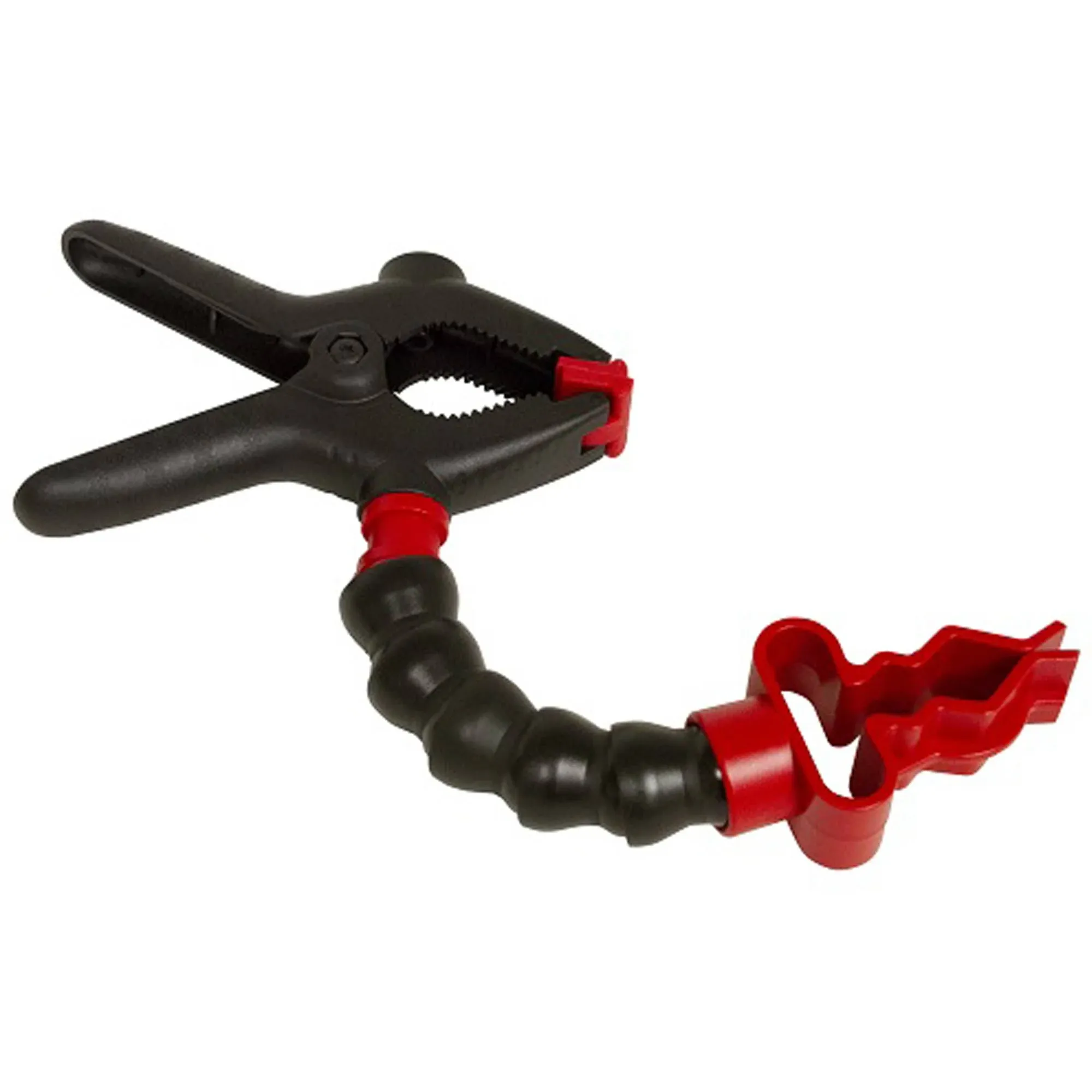 Lisle 70450 Flashlight Holder with Clamp, Black, Red