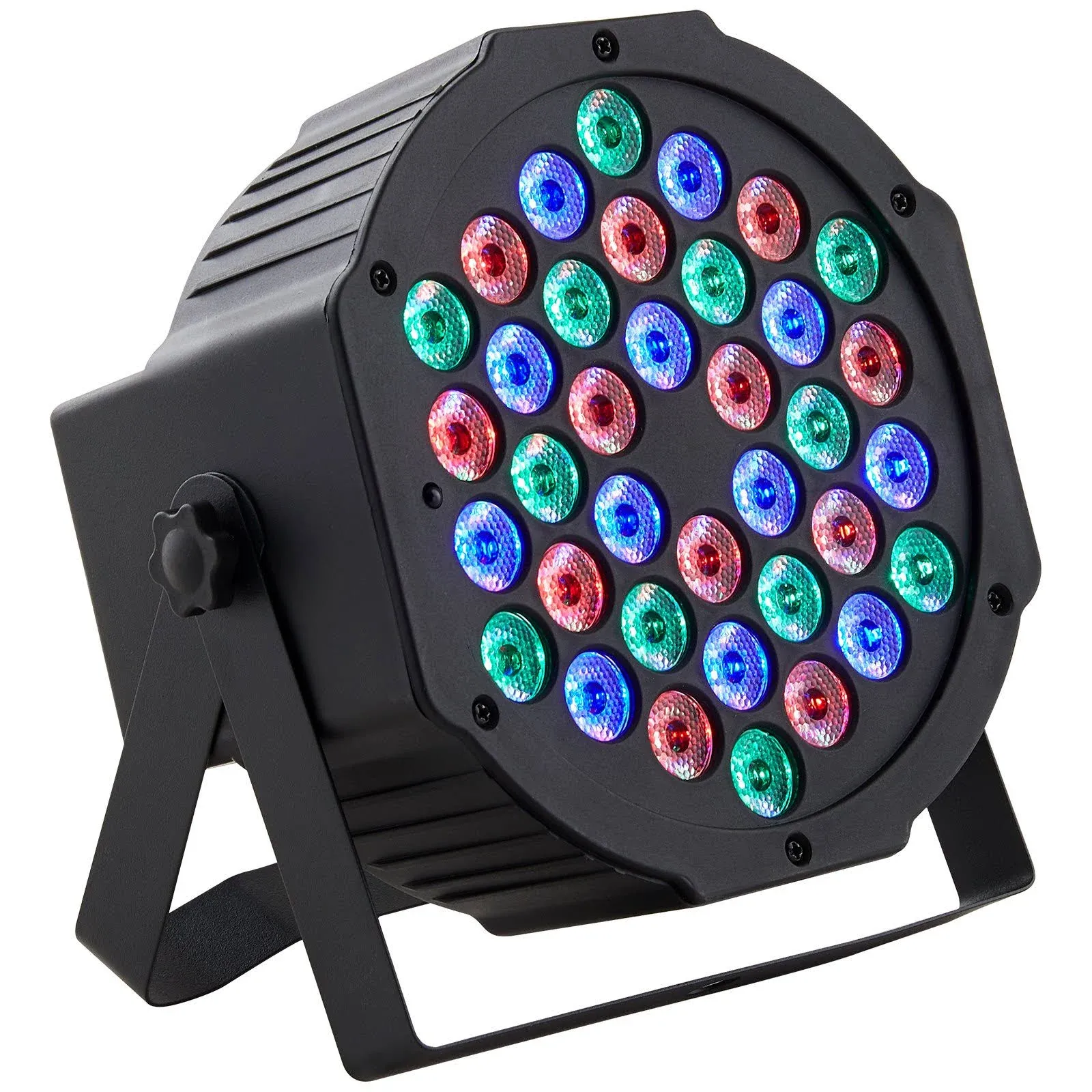 VEVOR Stage Lights, 4-Pack RGB Party Lights, 36 LED Colorful Lights Indoor, 7 Working Modes Sound Activated with Remote Control, Red, Green, Blue Light for Club Disco Party Wedding Birthday Christmas