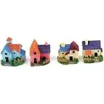 TINKSKY 4pcs Miniature Dollhouse Bonsai Craft Garden Resin Landscape DIY Villa Decor, Birthday Gift for Children