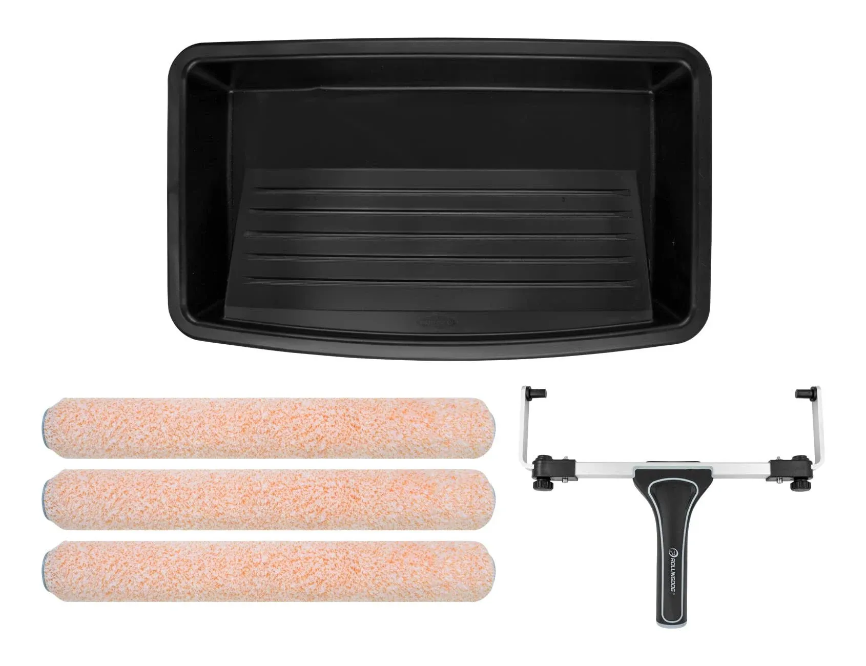  5PC 18 Inch Paint Roller Tray Set -18&#034; Large Paint Roller Kit, Microfiber 