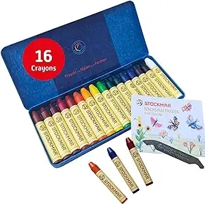 Stockmar Beeswax Stick Crayons Set of 16