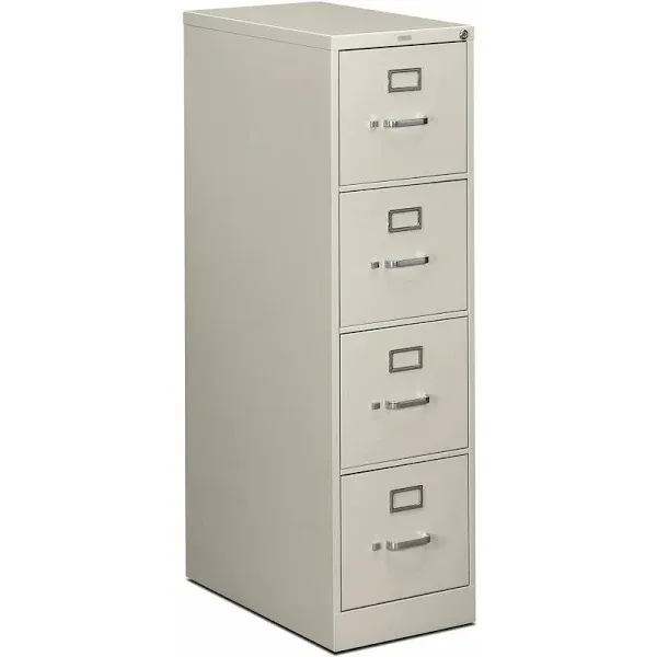 HON® 510 Series 25"D Vertical Files; 4-Drawer, Letter Size, Light Grey