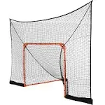 VEVOR Hockey Lacrosse Goal Net Backstop with Extended Coverage, 12'x9'Complete Accessories Training Net, Quick Easy Setup Backyard Lacrosse Equipment, Perfect for Youth Adult Training (NET ONLY)