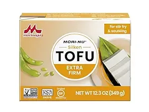 Mori-Nu Silken Tofu Extra Firm Velvety Smooth and Creamy Low Fat, Gluten-Free, Dairy-Free, Vegan, Made with Non-GMO Soybeans, KSA Kosher Parve S