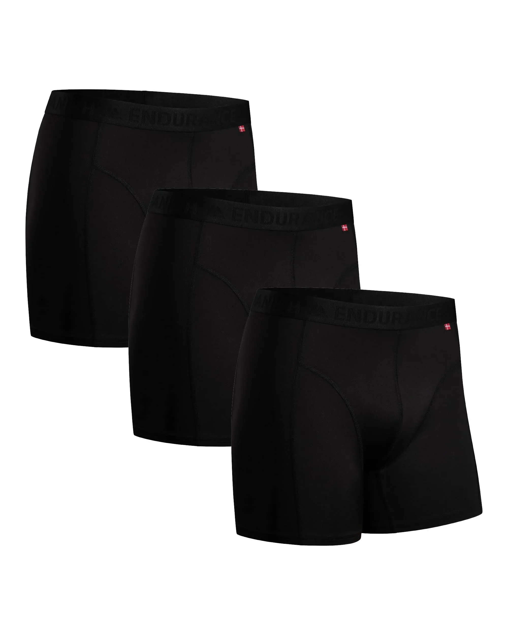 Danish Endurance Sports Boxer Shorts - Black / 2XL / 3-Pack