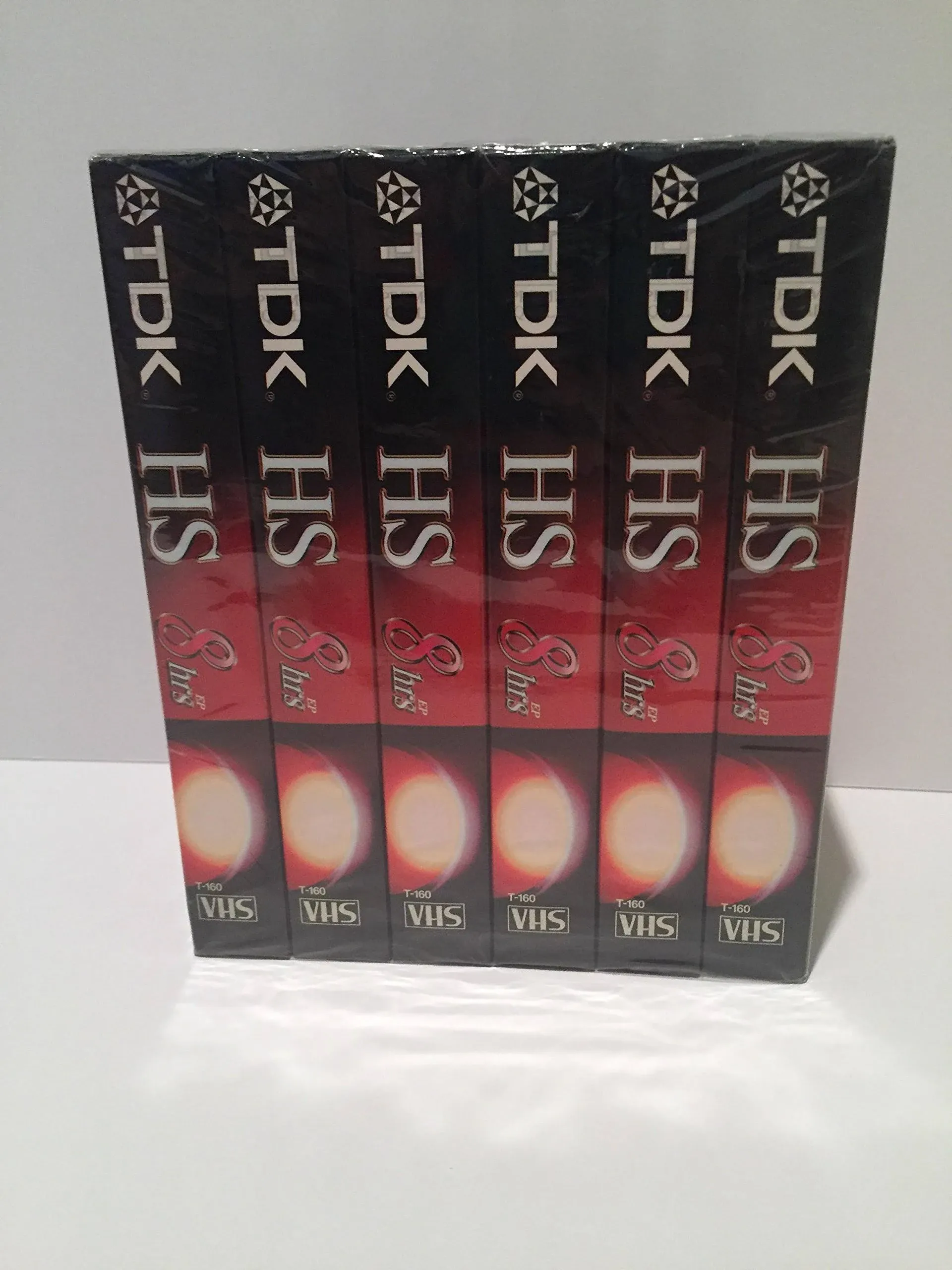 TDK Sealed HS Premium Quality VHS 8 Hours / 6 Hours Videotape Lot of 13  Nice