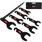 BETOOLL 8PCS Pneumatic Fan Clutch Wrench, 43300 Fan Clutch Removal Tool Kit, Auto Repair Spanner Kit Installs Fan Clutch Compatible with Ford, GM, Chrysler and Jeep