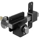 GateMate Long Throw Gate Lock 1490106, Euro Profile Gate Lock for Sheds, Gates & Garage Doors, Keyed Outside & Inside Thumb Turn, 316 Stainless Steel, for Wooden Gates & Doors Up to 2” (50mm), 5 Keys