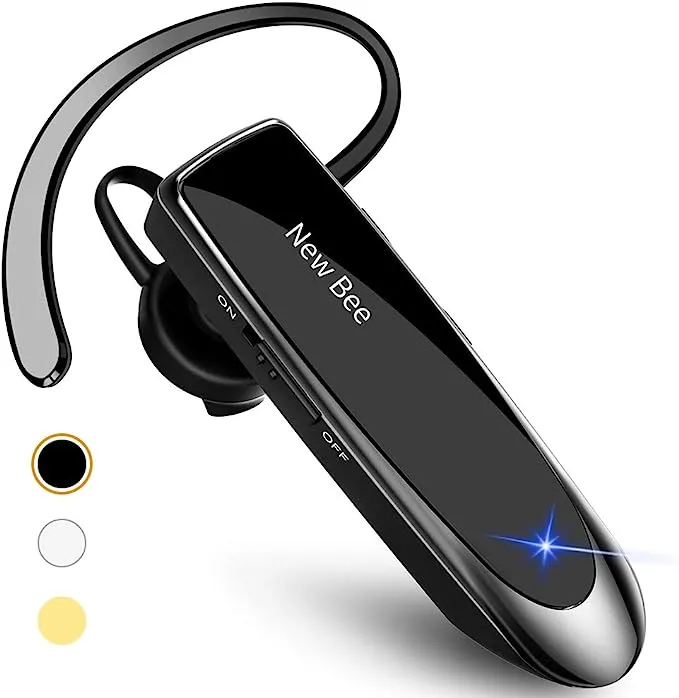 New Bee Bluetooth Earpiece Wireless Handsfree Headset 24 Hrs Driving Headset 60