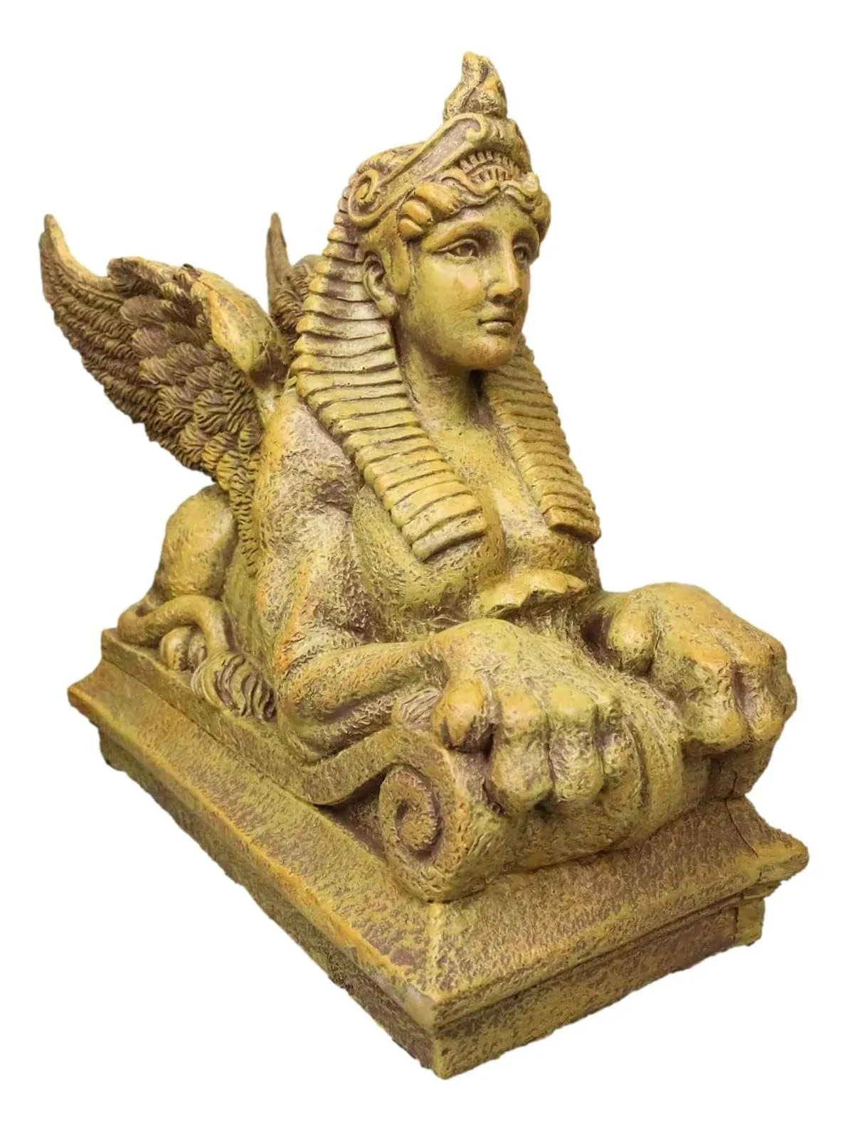 Ancient Egyptian Gods &amp; Pharaohs Sphinx Lioness Guardian Figurine Egyptian Deity