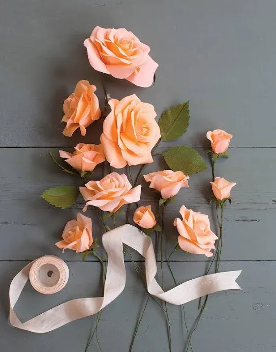 Creativity Street Crepe Paper Flower Kit Roses