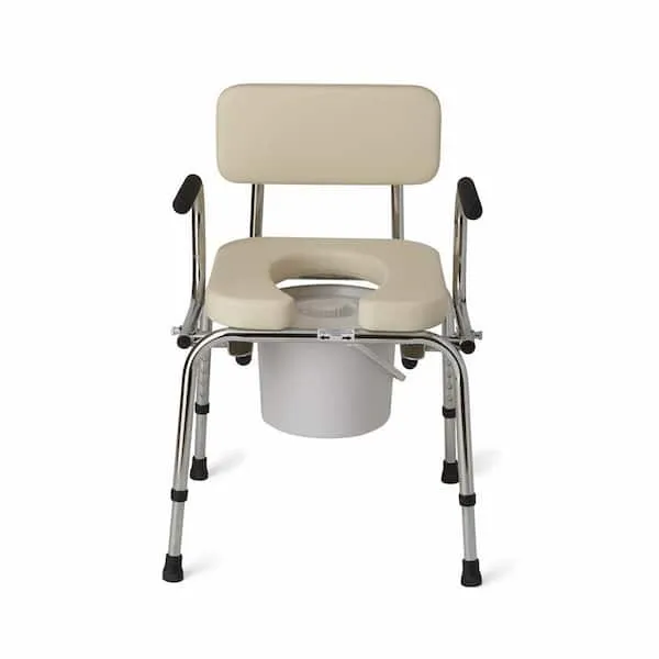 Medline Drop-Arm Commode Padded