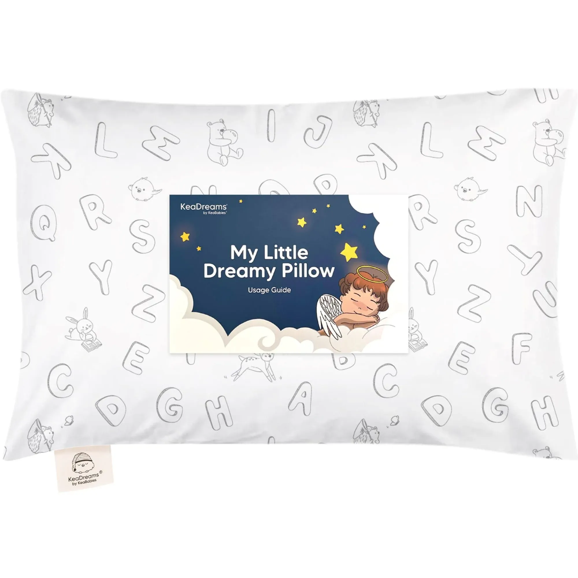 KeaBabies Toddler Pillow with Pillowcase (ABC Land)