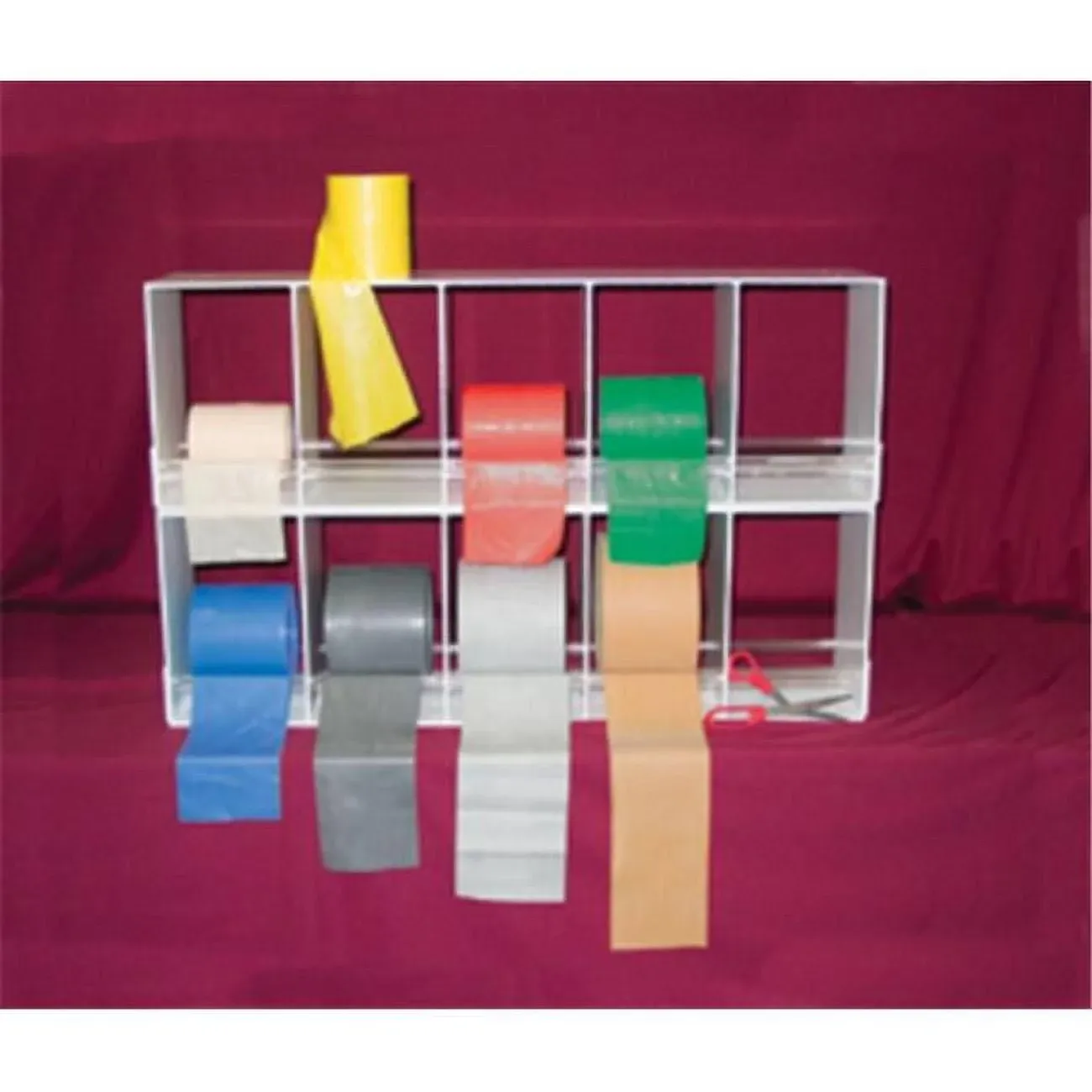 CanDo Plastic Exercise Band Rack - 10 Roll