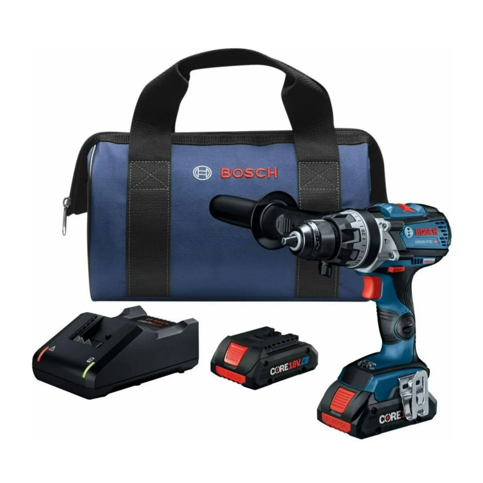 Bosch GSB18V-975CB25 18V Brushless Connected-Ready 1/2 in. Hammer Drill/Driver Kit with (2) CORE18V 4.0 Ah Compact Batteries