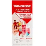 Vamousse Head Lice & Eggs Complete Treatment Defense Kit - each