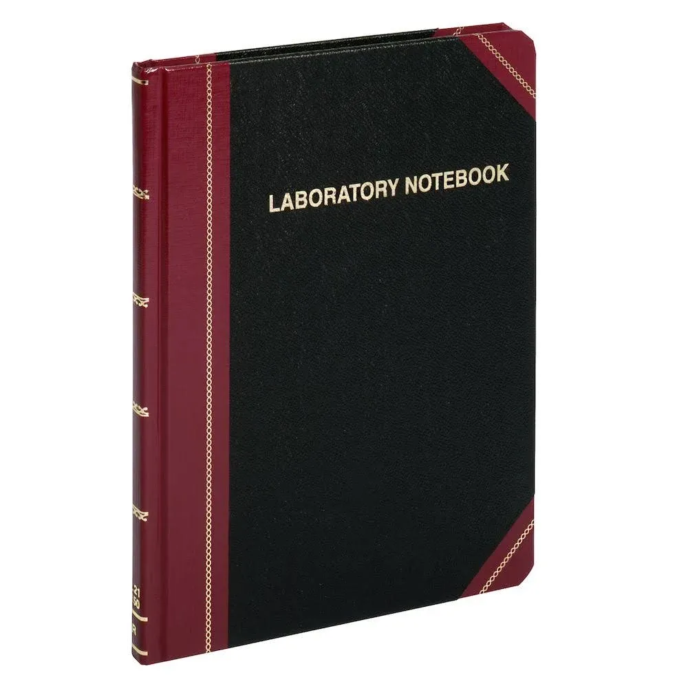 Esselte Laboratory Record Notebook - 150 Sheet - Ruled - 8.13" X 10.38" - 1 Each - White Paper (L21150R)