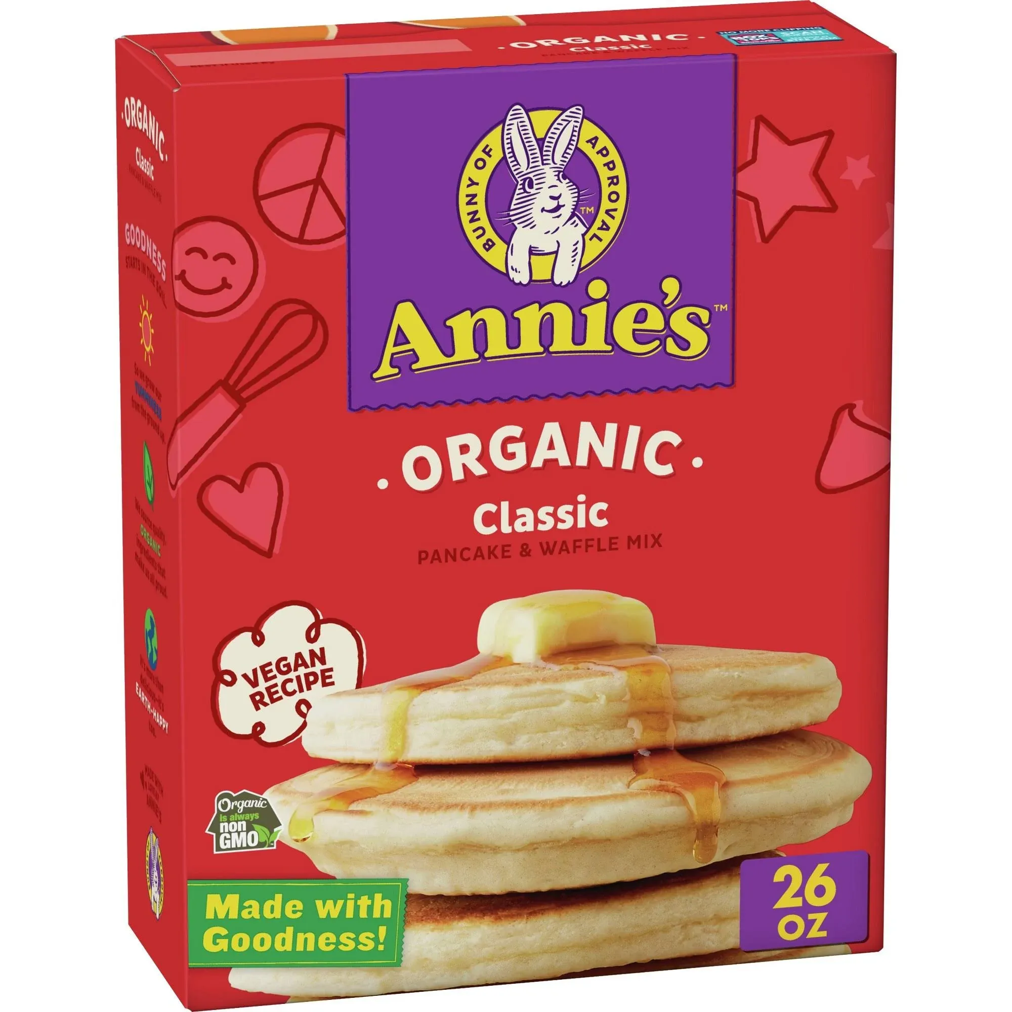 Annie's Pancake & Waffle Mix, Organic - 26 oz