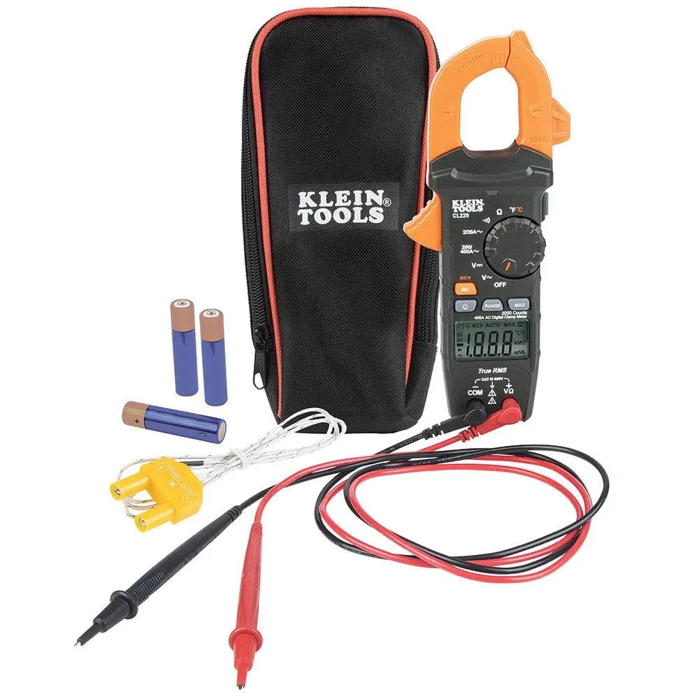 Clamp Meter, Digital AC Electrical Tester with 18-Inch Flexible Clamp