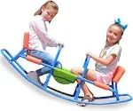 Kids Teeter Totter Outdoor Seesaw: Play - Children, Boys, Girls, Kid, Youth Ride ON Toy Living Room, Lawn, Backyard, Playground Gifts, Party Ages 3 4 5 6 Rocking HIGH Chair