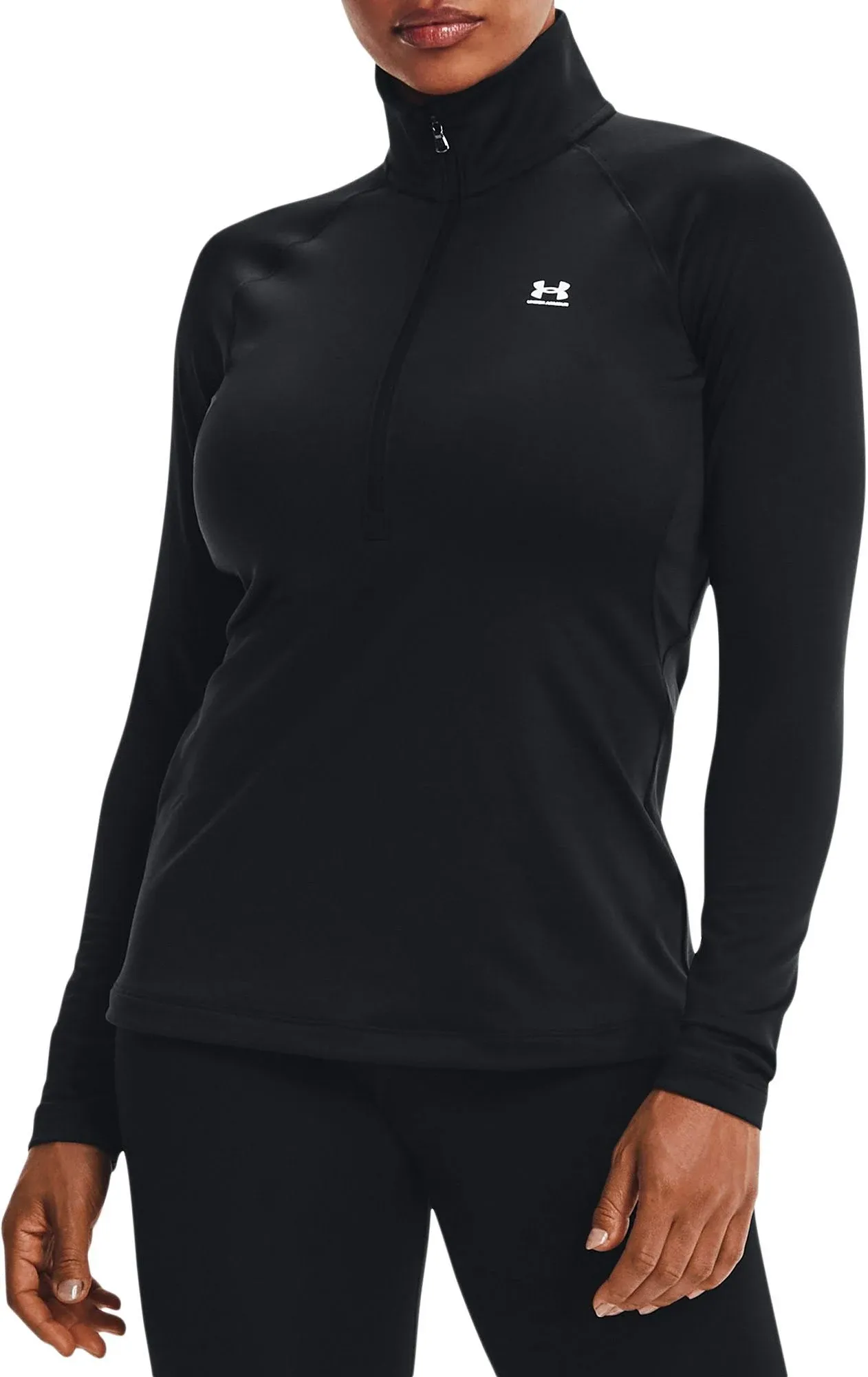 Under Armour Women's Authentics ColdGear ¼ Zip T-Shirt